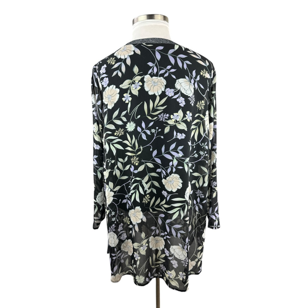 Calvin Klein Floral Wildflower Lined Tunic Blouse Mini Dress Womens Plus Size 1X - Picture 8 of 16